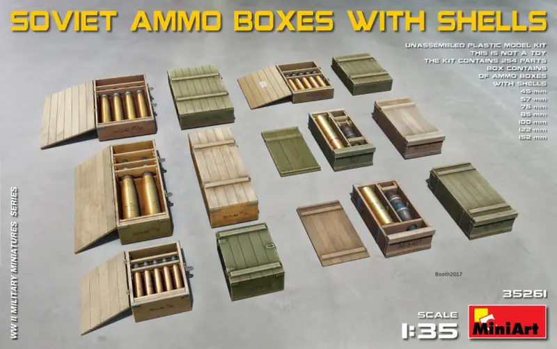 SOVIET AMMO BOXES W/SHELLS KIT 1