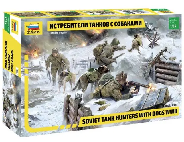 SOVIET TANK HUNTER W/DOGS KIT 1
