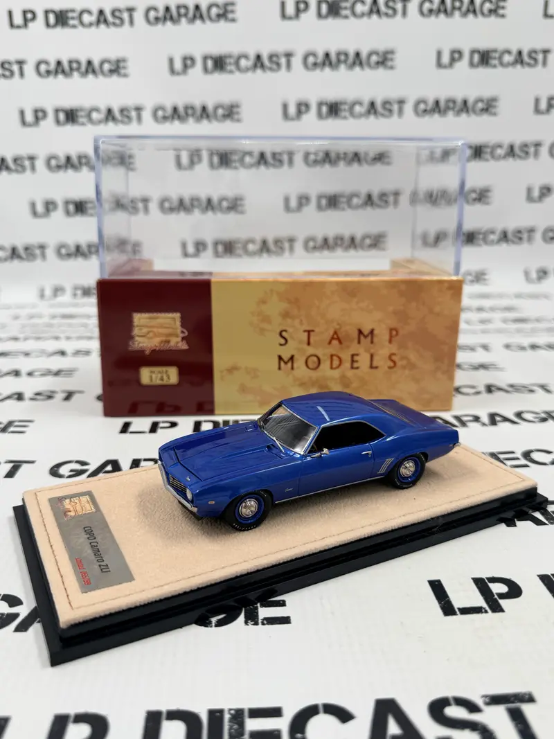 STAMP MODELS 1969 Chevy Camaro COPO ZL1 Blue 1