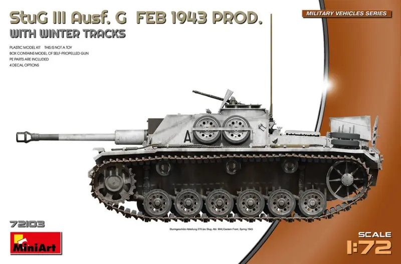 STUG III AUSF. G FEB 1943 PROD.W/WINTER TRACKS KIT 1
