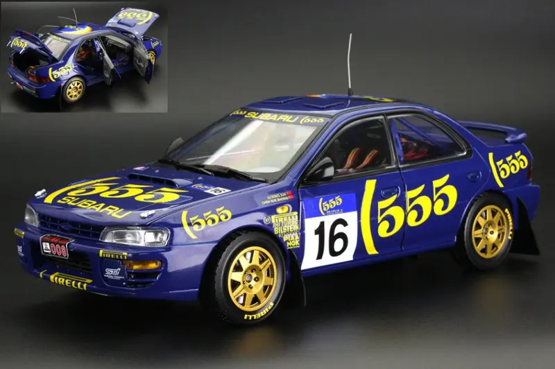 SUBARU IMPREZA 555 N.16 HONG KONG-BEJING RALLY 1995 LU NING JUN 1