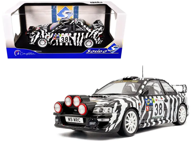Subaru Impreza S5 WRC99 #38 Nigel Heath - Steve Lancaster "Rallye de Portugal" (2001) "Competition" Series 1/18 Diecast Model Car by Solido