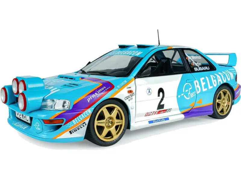 Subaru Impreza S5 WRC99 Green Belgium Ypres Westhoek Rally 1998 #2 Mevius Fortin 1