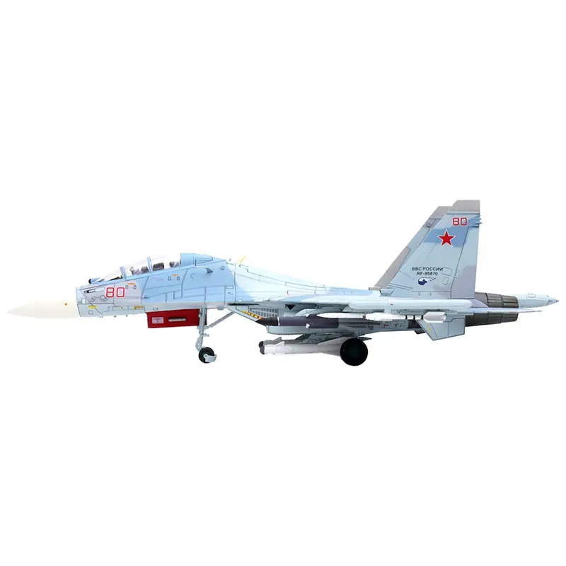 Sukhoi Su-30M2 Flanker-C Fighter Aircraft #80 "Russian Air Force" "Wing" Series 1/72 Diecast Model by Panzerkampf