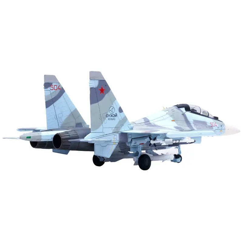 Sukhoi Su-30MKK Flanker-G Fighter Aircraft #504 "Russian Air Force" "Wing" Series 1/72 Diecast Model by Panzerkampf