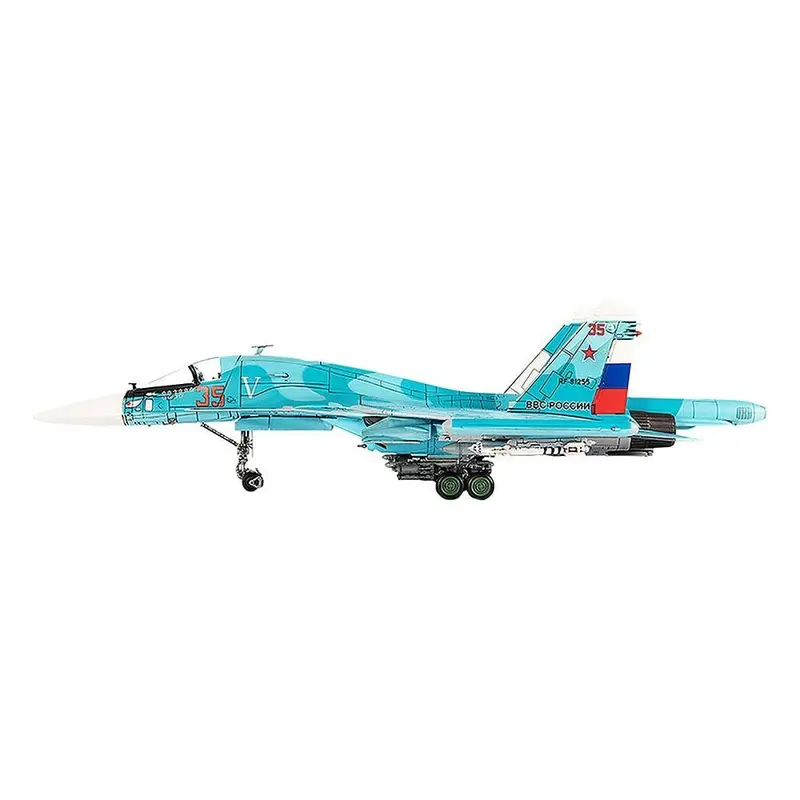 Sukhoi Su-34 Fullback Bomber Aircraft "Ukraine War" (2022) Russian Air Force 1/72 Diecast Model by JC Wings