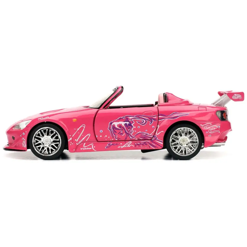 Suki's Honda S2000 Convertible Pink with Graphics "Fast & Furious" Movie 1/32 Diecast Model Car by Jada