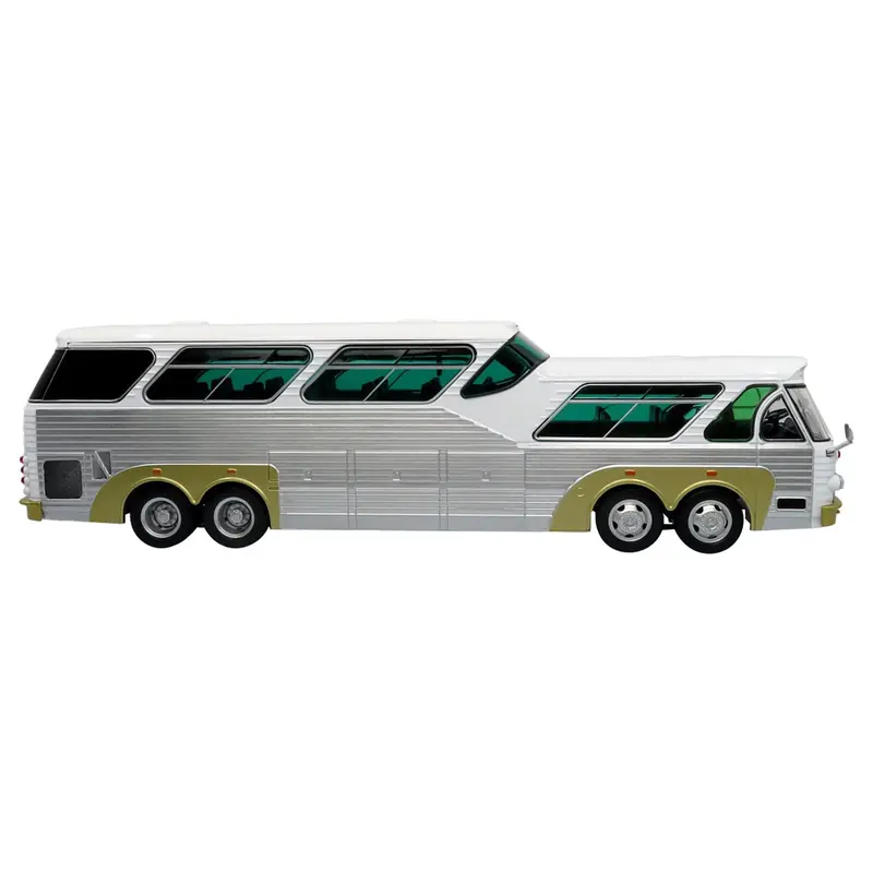 Sultana TM 44-18 SP Panoramico Coach Bus White with Silver Sides "The Bus & Motorcoach Collection" 1/43 Diecast Model by Iconic Replicas