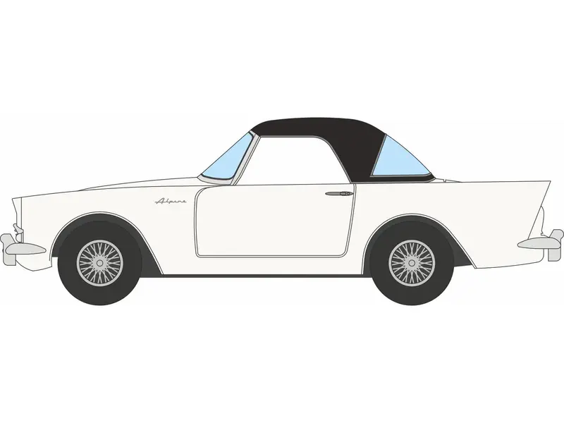 Sunbeam Alpine Series 2 Hard Top Old English White 1