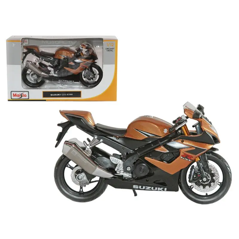 Suzuki GSX R1000 Bronze 1/12 Diecast Motorcycle Model by Maisto
