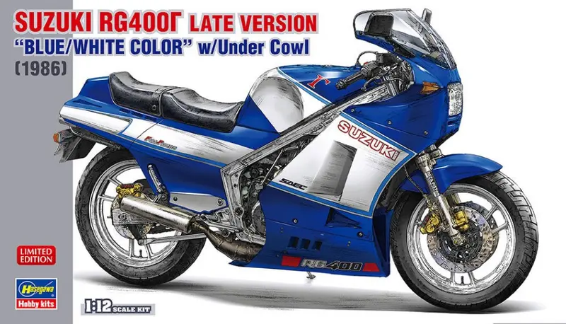 SUZUKI RG400G LATE VERSION BLUE/WHITE COLOR W/UNDER COW KIT 1