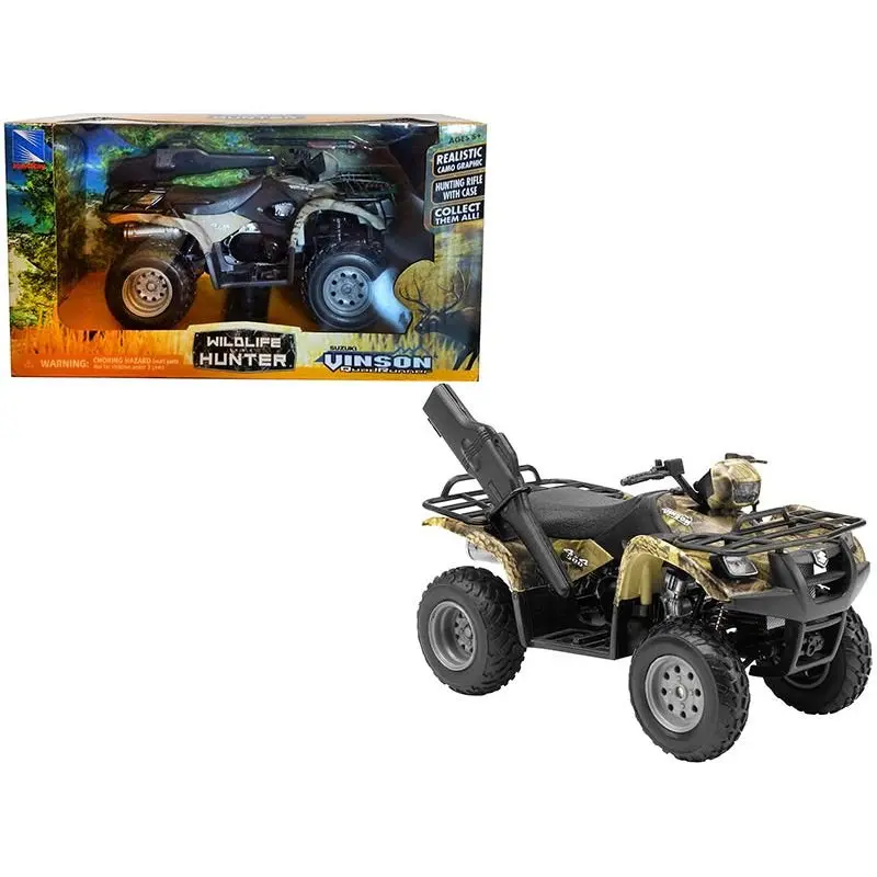 Suzuki Vinson 500 4X4 Quad Runner Green ATV 1/12 Diecast Motorcycle Model by New Ray