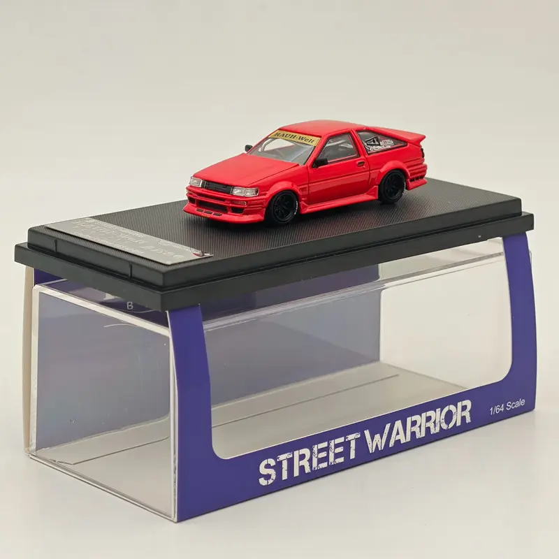 SW 1/64 AE86 BELLEZZA Diecast Models Car Limited Collection Red