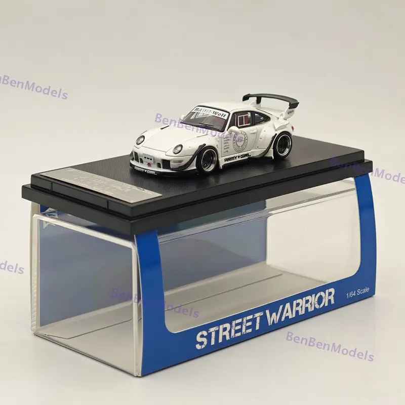 SW 1/64 RWB 993 AGL White Sport Car Alloy Limited Collection Car Model
