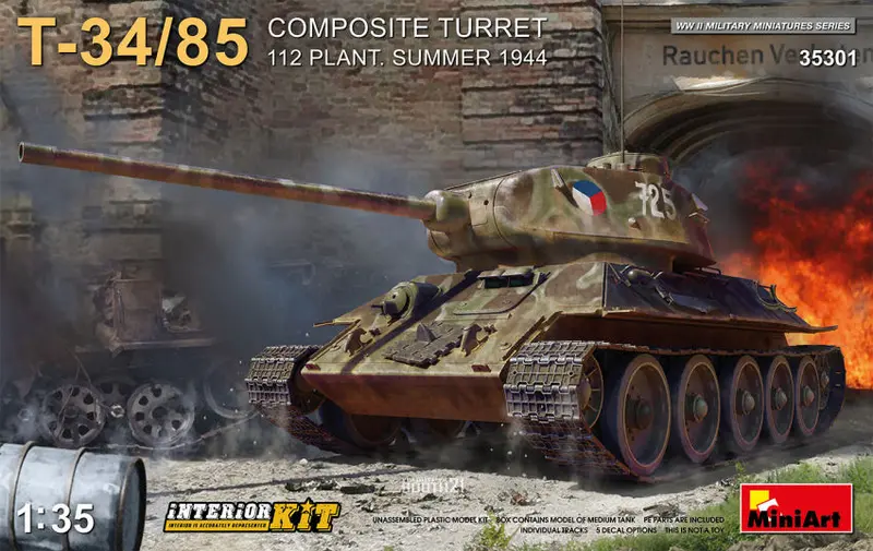 T-34-85 COMPOSITE TURRET 112 Plant.SUMMER 1944 INTERIOR KIT 1