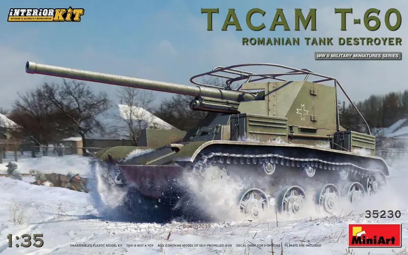 TACAM T-60 ROMANIAN TANK DESTROYER INTERIOR KIT 1