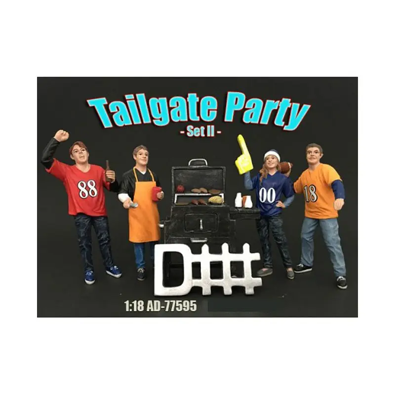 Tailgate Party Set II 4 Piece Figure Set For 1