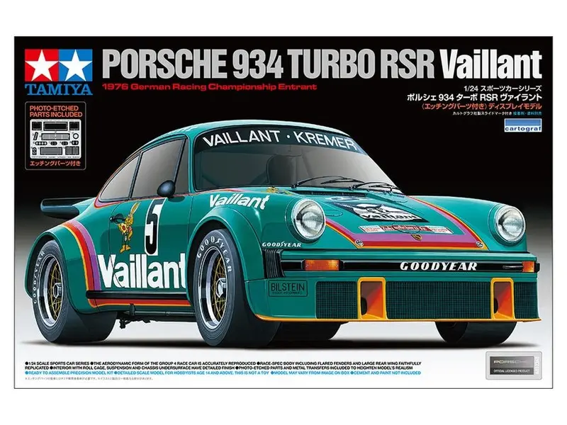 Tamiya 1/24 Porsche 934 Turbo Rsr Vaillant
