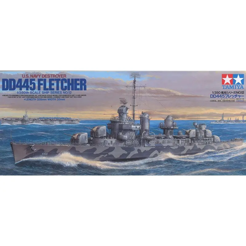Tamiya 1/350 US Navy Destroyer USS Fletcher DD-445