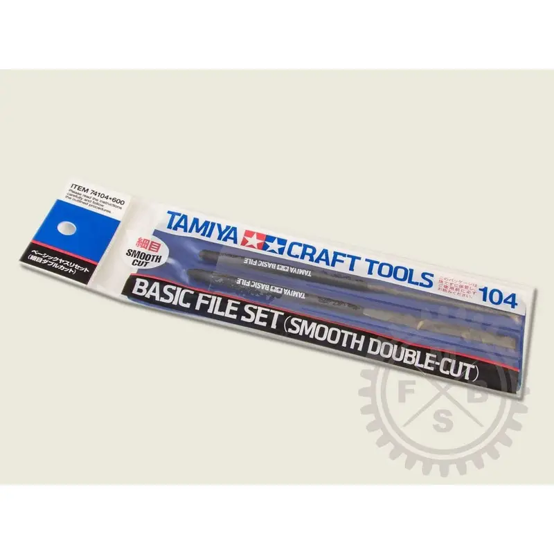 Tamiya Basic File Set Smooth Dbl. Cut