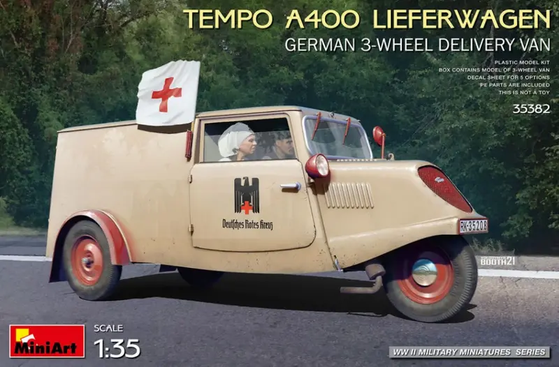 TEMPO A400 LIEFERWAGEN GERMAN 3-WHEEL DELIVERY VAN KIT 1