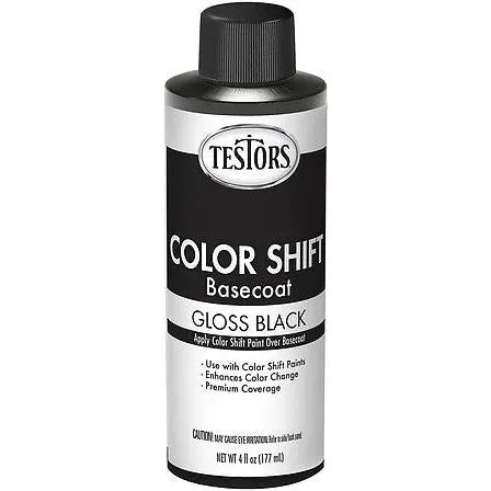 Testors Black Basecoat Color Shift
