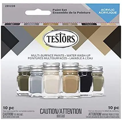 Testors Camouflage Gray 6PC Set