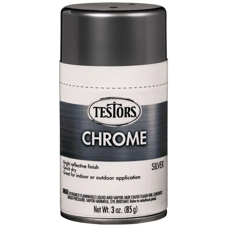 Testors Craft 3oz Chrome Spray, Chrome