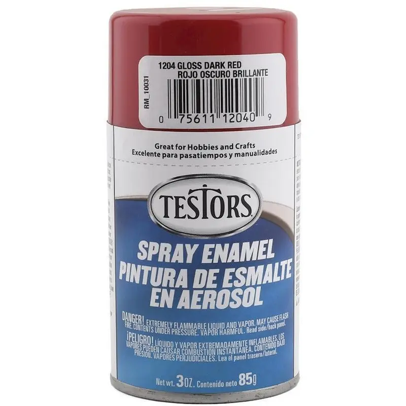 Testors Dark Red Spray 3oz