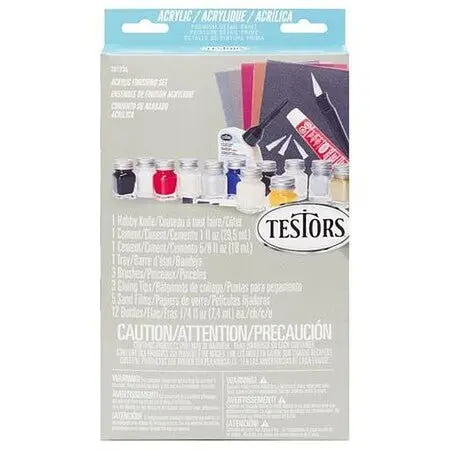 Testors Gray Finishing Kit 12PC