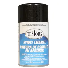 Testors Spray Finishing Enamel Black Metallic 3oz