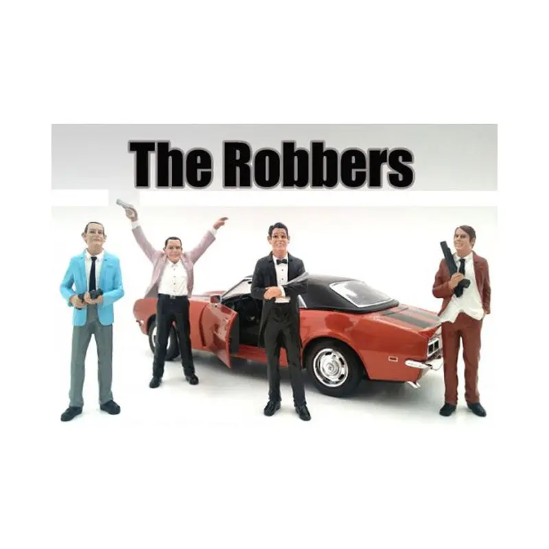 "The Robbers" 4 Piece Figure Set For 1