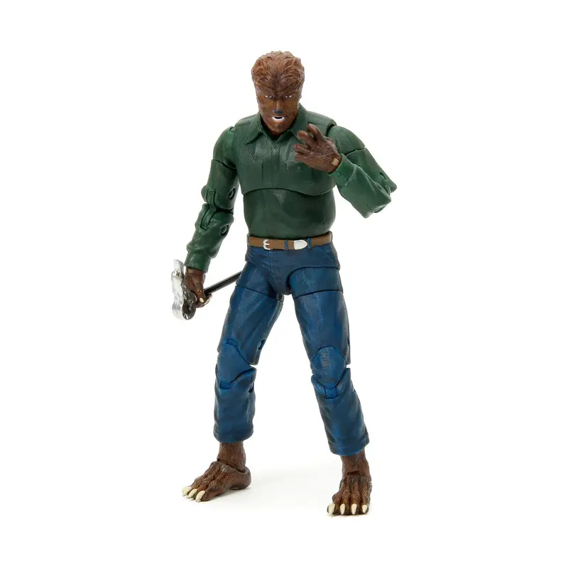The Wolfman 6.25" Moveable Figure with Cane Trap and Alternate Head and Hands "Universal Monsters" Series by Jada