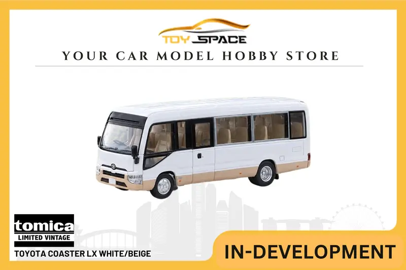 [TOMICA] Toyota Coaster LX White/Beige