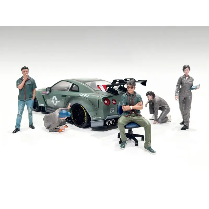 "Top Tuners" 5 piece Figure Set "Premium" Series for 1/18 Scale Models by American Diorama