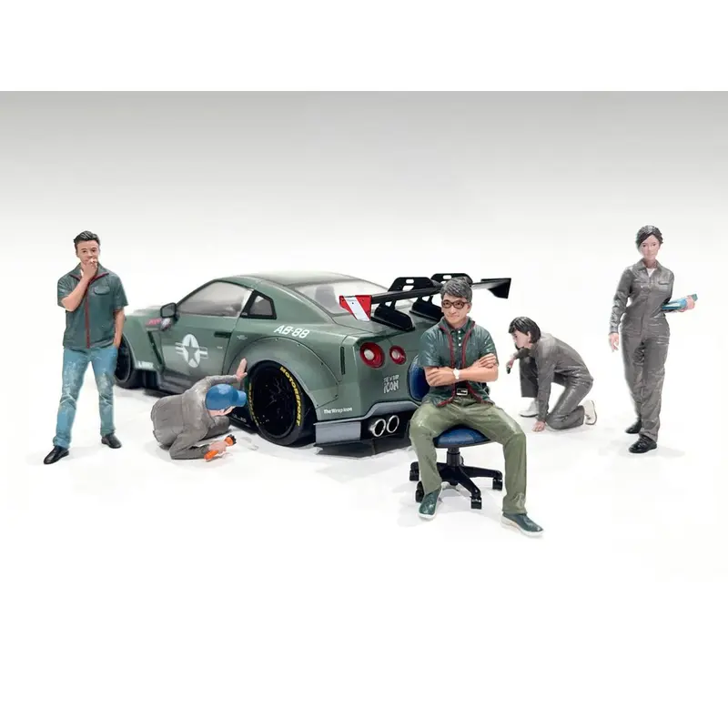 "Top Tuners" 5 piece Figure Set "Premium" Series for 1/24 Scale Models by American Diorama