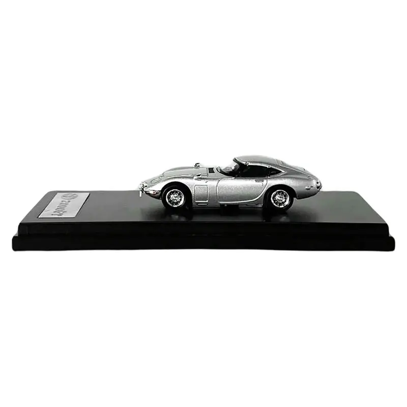 Toyota 2000GT RHD (Right Hand Drive) Silver Metallic 1/64 Diecast Model Car by LCD Models