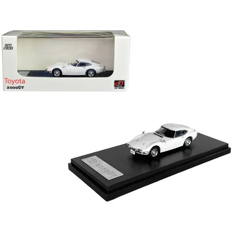 Toyota 2000GT White 1/64 Diecast Model Car by LCD Models