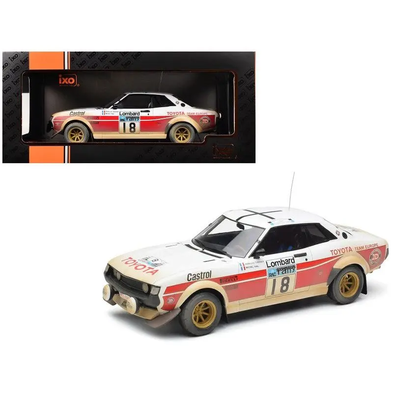 Toyota Celica 2000 GT (RA21) #18 Jean-Luc Therier - Michel Vial (Dirty Version) "RAC Rally" (1977) 1/18 Diecast Model Car by IXO Models