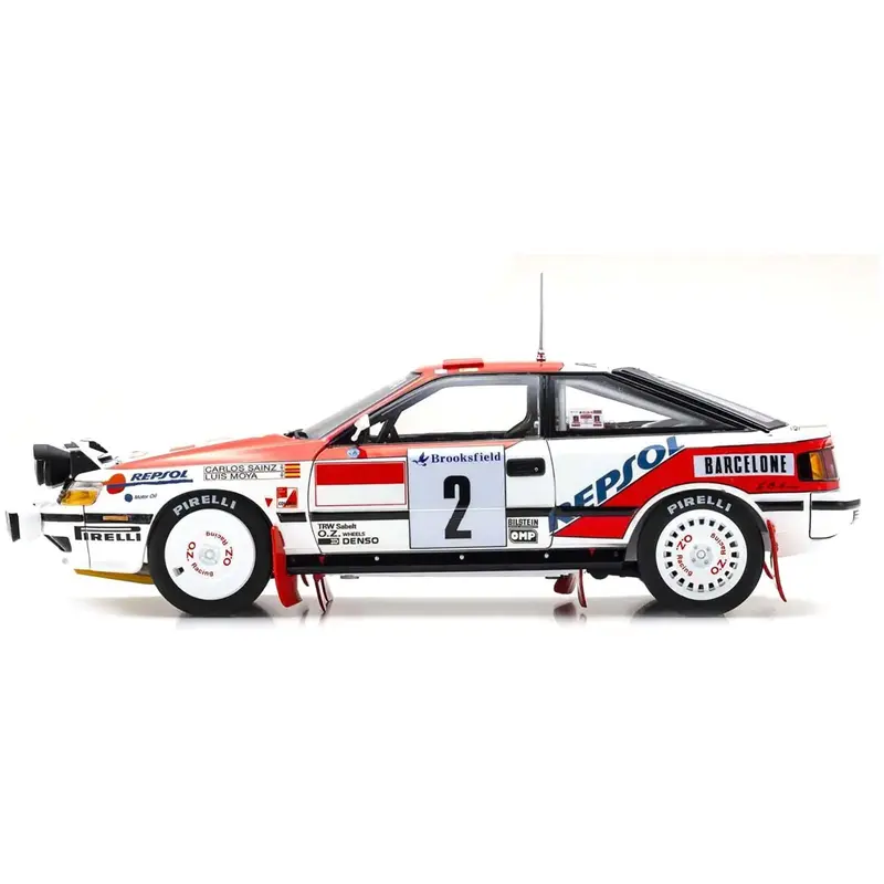 Toyota Celica GT-4 #2 Carlos Sainz - Luis Moya "Toyota Team Europe" Winner "Monte Carlo Rally" (1991) 1/18 Diecast Model Car by Kyosho