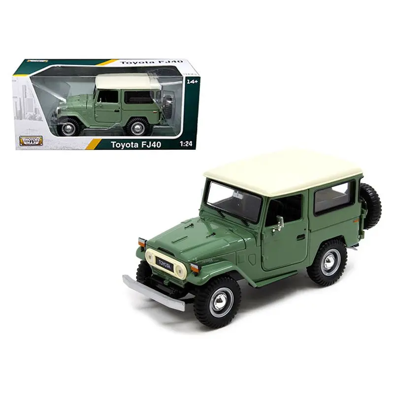 Toyota FJ40 Medium Green 1/24 Diecast Model Car by Motormax