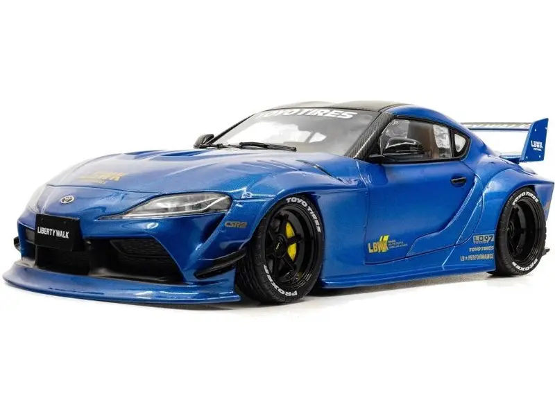Toyota GR Supra Liberty Walk Body Kit Blue Metallic 2025 1