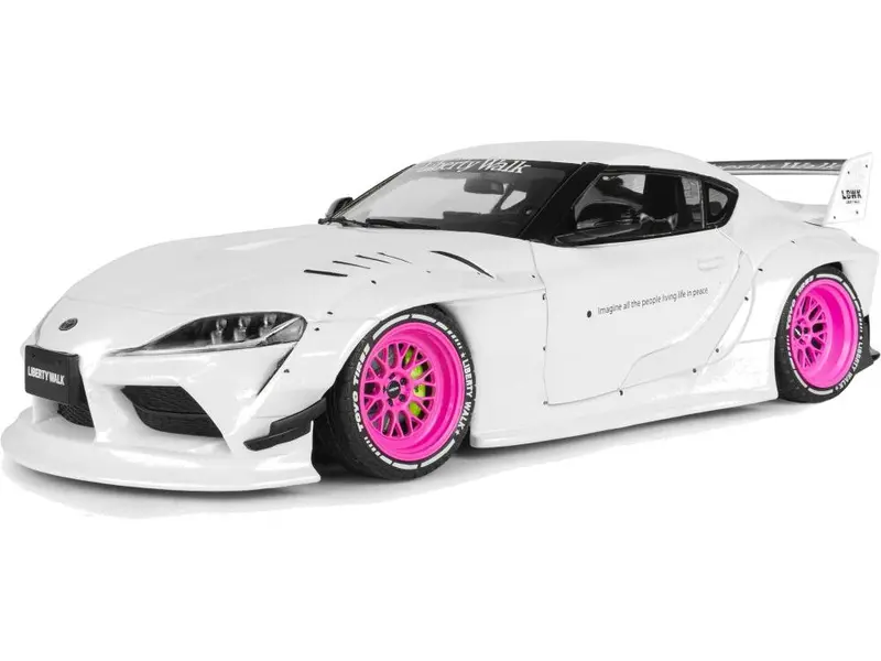 Toyota GR Supra Liberty Walk Body Kit White Pink 2025 1