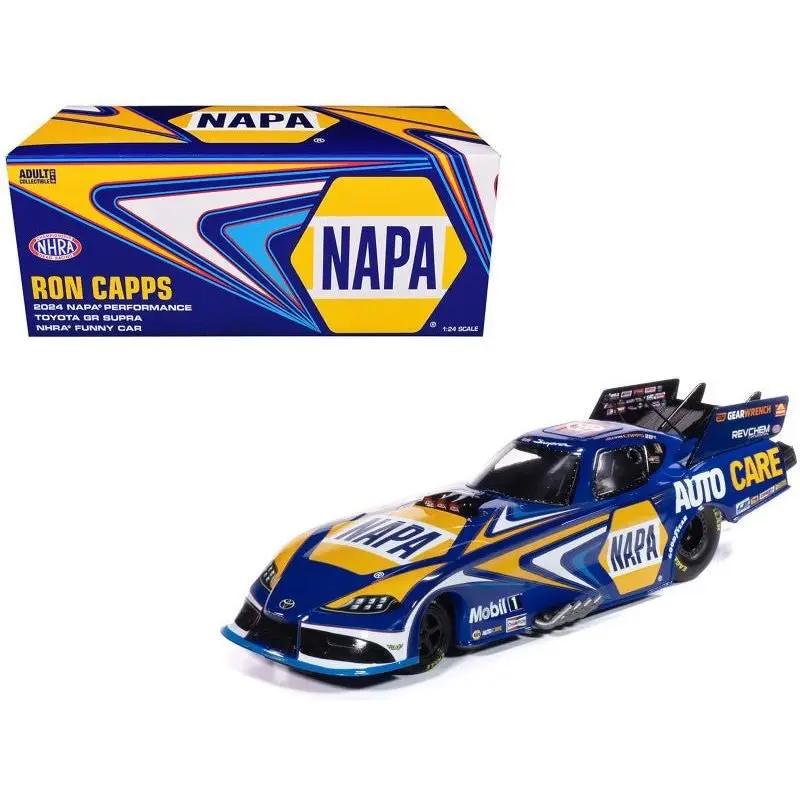 Toyota GR Supra NHRA Funny Car Ron Capps "NAPA Performance" (2024) Limited Edition 1/24 Diecast Model by Auto World