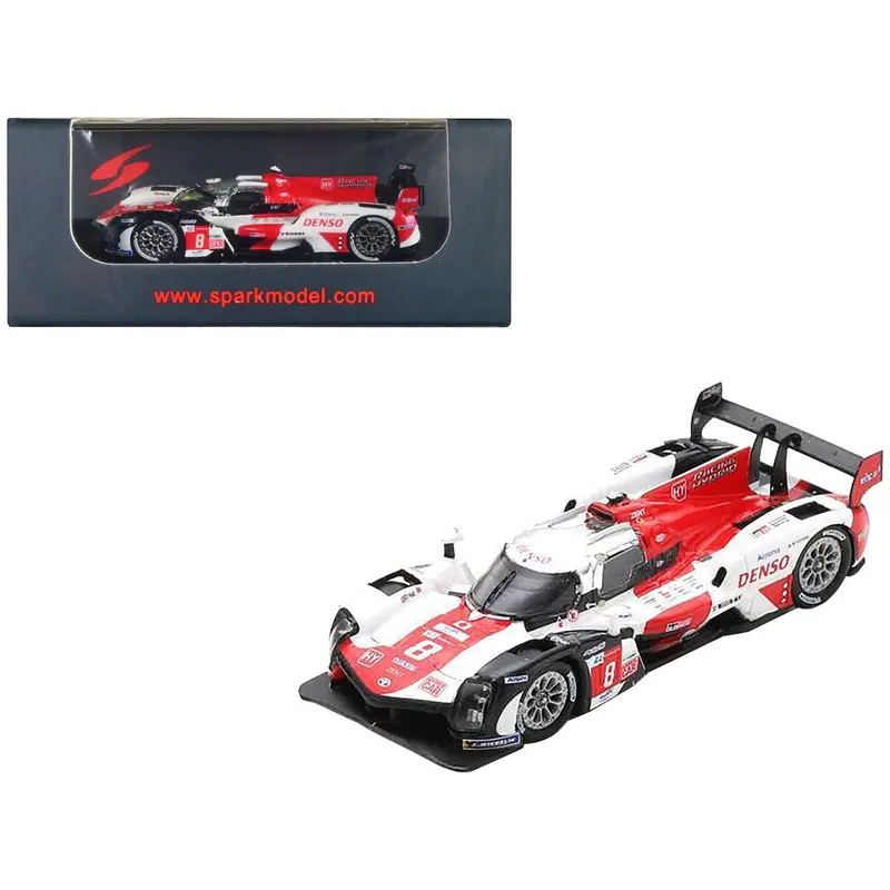Toyota GR010 Hybrid #8 Sebastien Buemi - Brendon Hartley - Kazuki Nakajima "Toyota Gazoo Racing" 2nd Place 24 Hours of Le Mans (2021) 1/87 (HO) Diecast Model Car by Spark