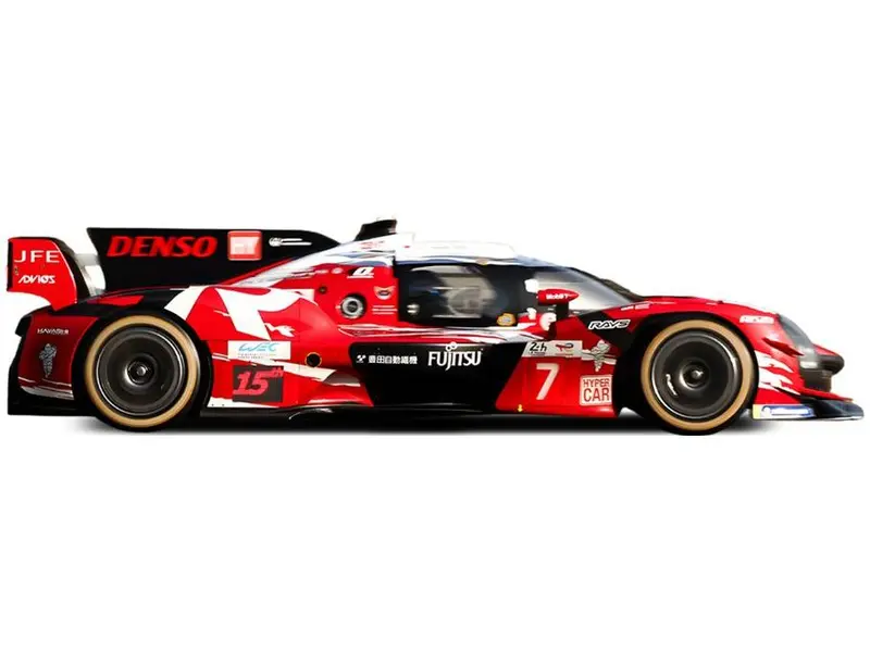 Toyota GR010 Hybrid LMDh Red Kobayashi Conway/De Vries #7 Le Mans 2025 1