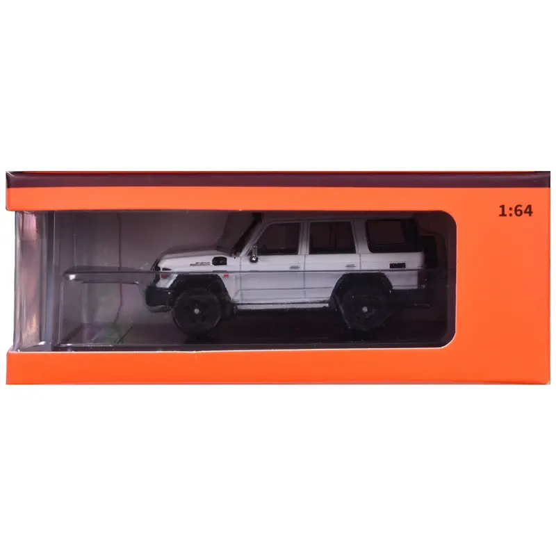 Toyota Land Cruiser (J76) White Metallic 1/64 Diecast Model Car by GCD