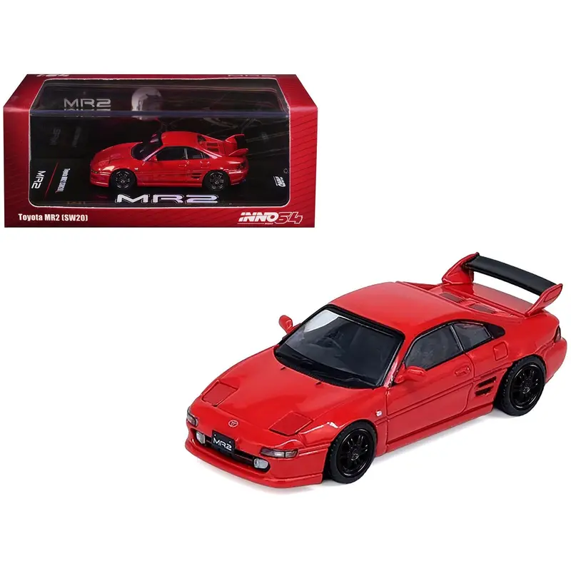 Toyota MR2 (SW20) RHD (Right Hand Drive) Red 1/64 Diecast Model Car by Inno Models