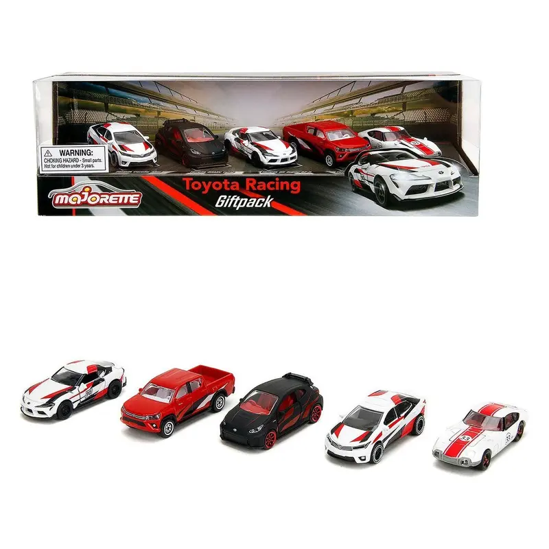 Toyota Racing Giftpack (2024) 5 piece Set 1/64 Diecast Model Cars by Majorette