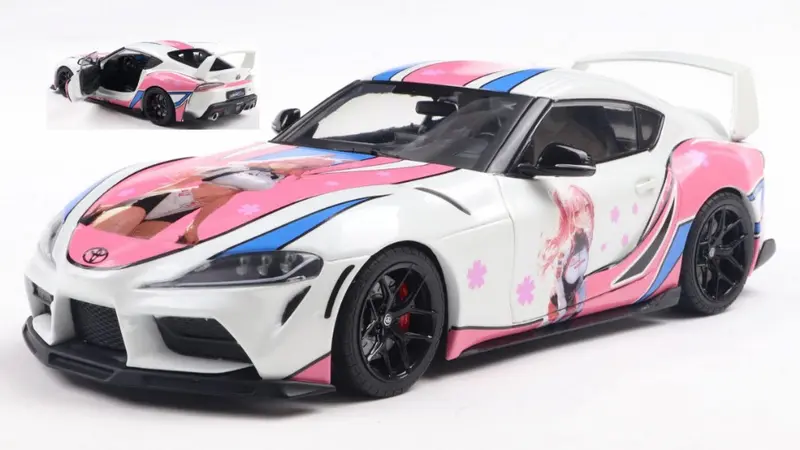 TOYOTA SUPRA GR ITASHA SOLIDO WORKS 2024 WHITE/PINK 1